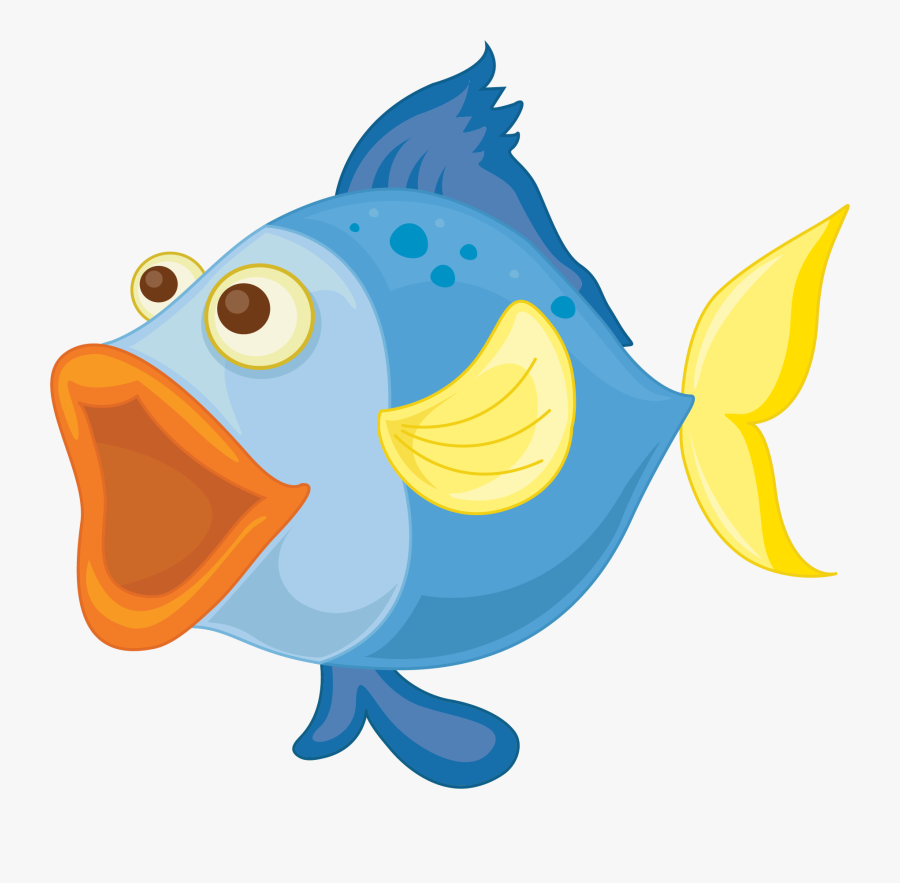 Transparent Blue Fish Clipart - Cartoon Fish , Free Transparent Clipart ...