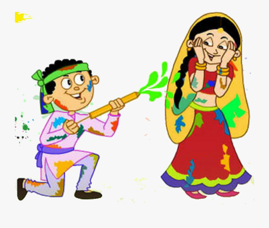 flower holi colours clipart