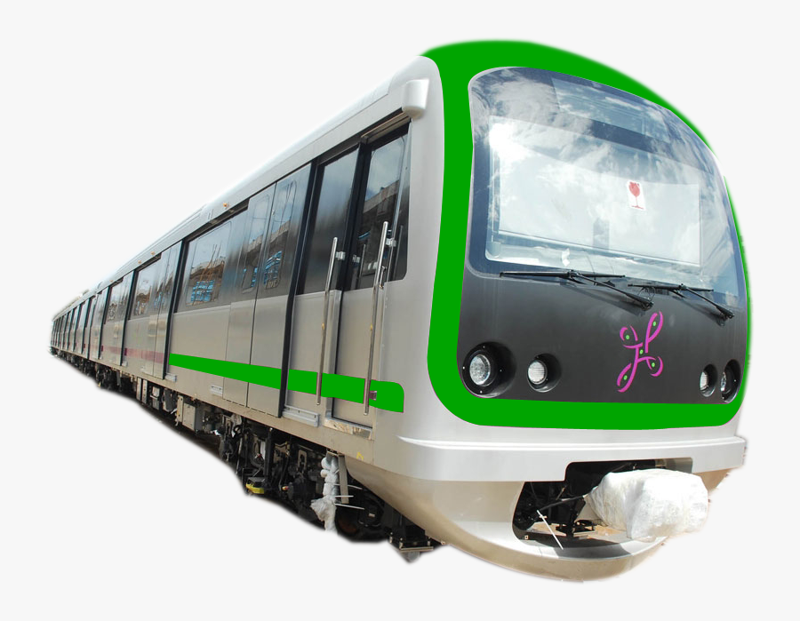 Transparent Green Line Png - Metro Train Image Png, Transparent Clipart