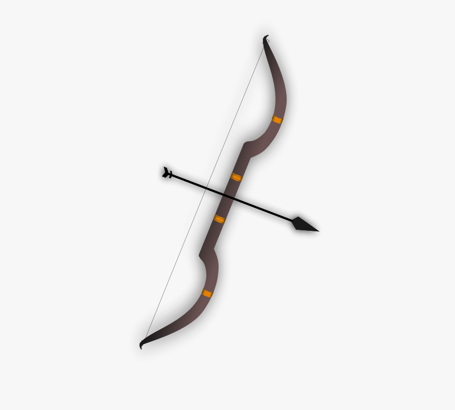 Bow And Arrow Free Vector - Rama's Bow And Arrow, Transparent Clipart