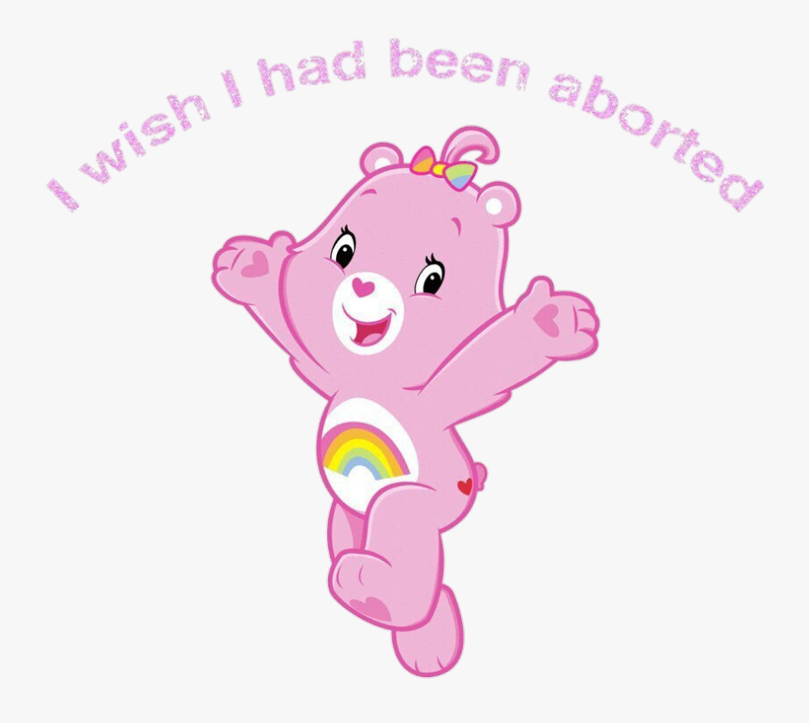 #cyber #carebear #carebears #horror #offensive #pink - Pink Care Bear Png, Transparent Clipart