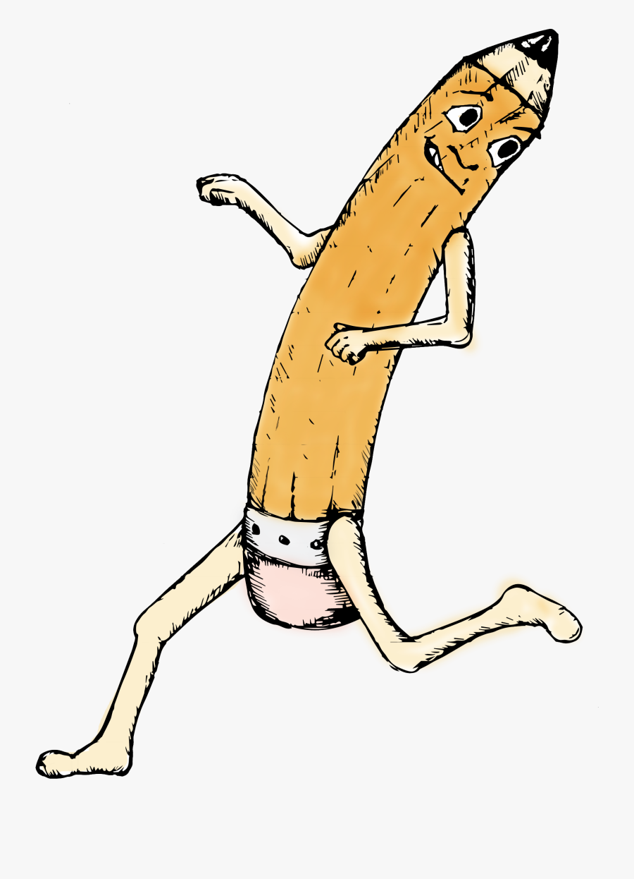 Pencil Guy, Transparent Clipart