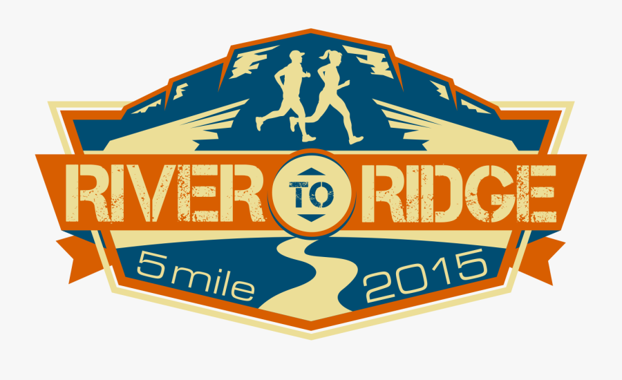 River To Ridge 5 Mile Run/walk - Emblem, Transparent Clipart