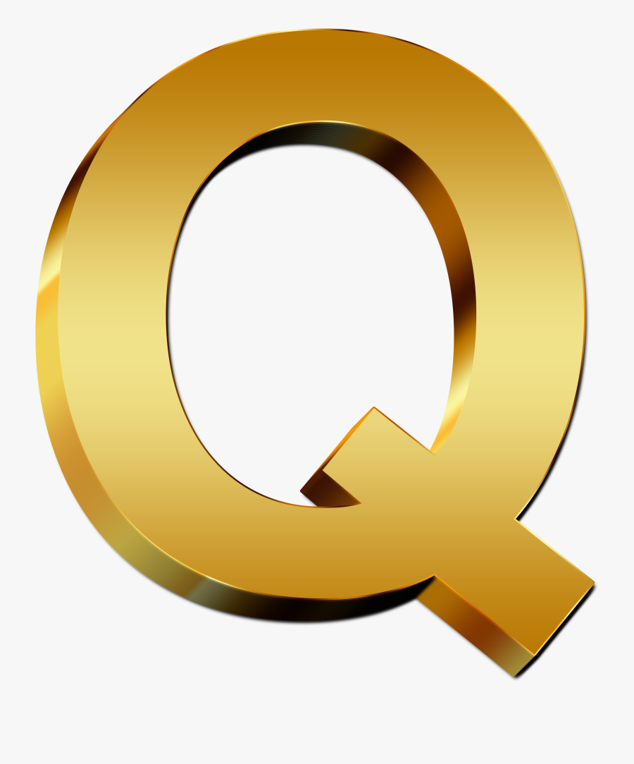 Uppercase Letter Gold Q - Golden Q Png , Free Transparent Clipart ...