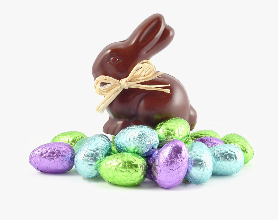 Easter Candy Png Image - Chocolate Easter Eggs And Bunnies, Transparent Clipart