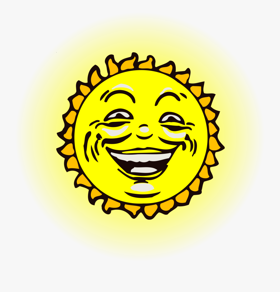 Clipart Sun Face 2 - Sun Clip Art Colour, Transparent Clipart