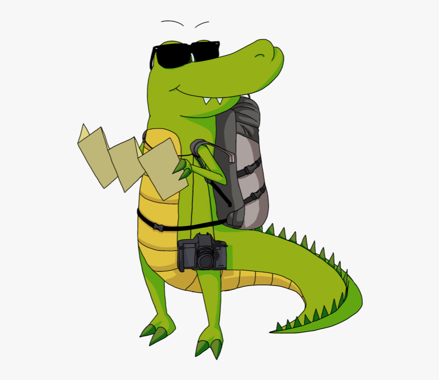 Crocodile Clipart Adaptation - Cartoon, Transparent Clipart