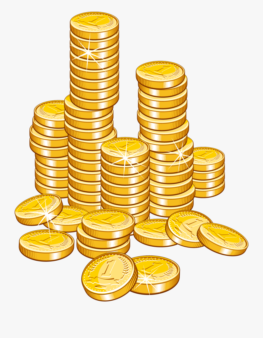 Pile Of Gold Coins Png - Transparent Background Coins Clipart , Free ...