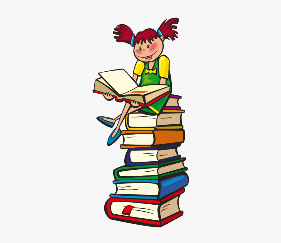 Girl Reading - Livre Lecture, Transparent Clipart