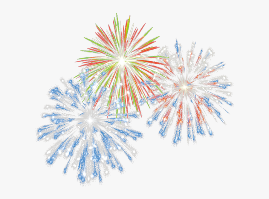 Fireworks Transparent Rainbow Blue Firework Png- - Fireworks Png, Transparent Clipart