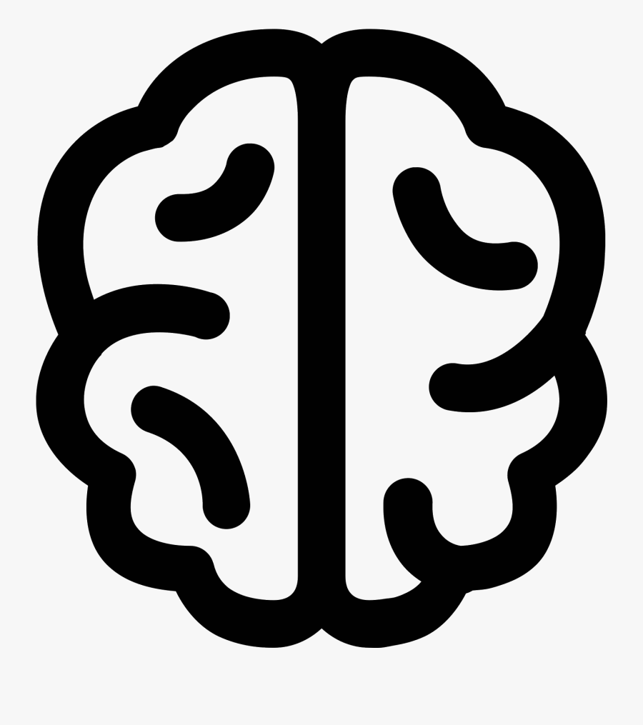 Brain Vector Png - Brain Icon Black Png, Transparent Clipart