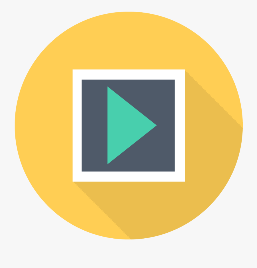 Null - Video Flat Icon Png, Transparent Clipart