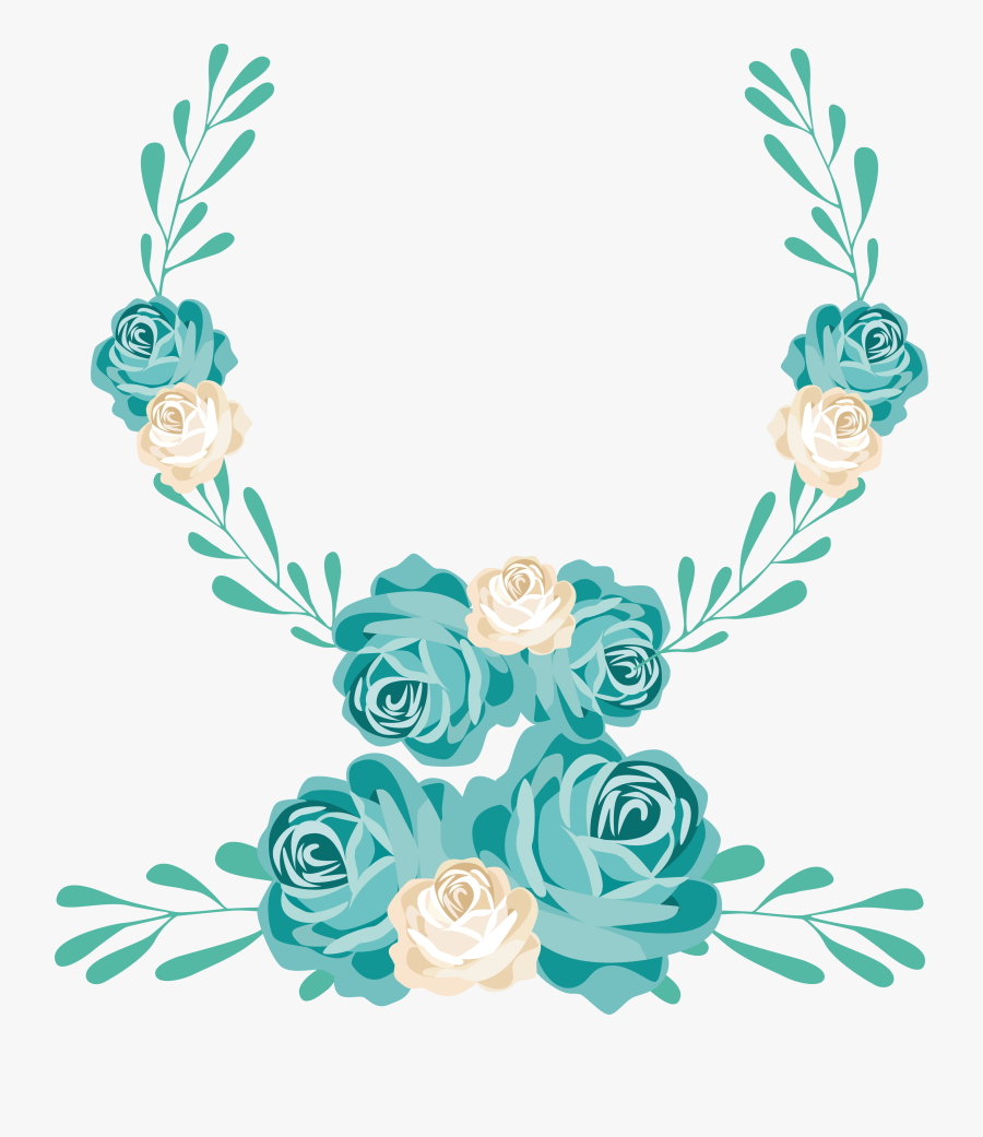 Turquoise Flower Png - Transparent Turquoise Flower Png, Transparent Clipart