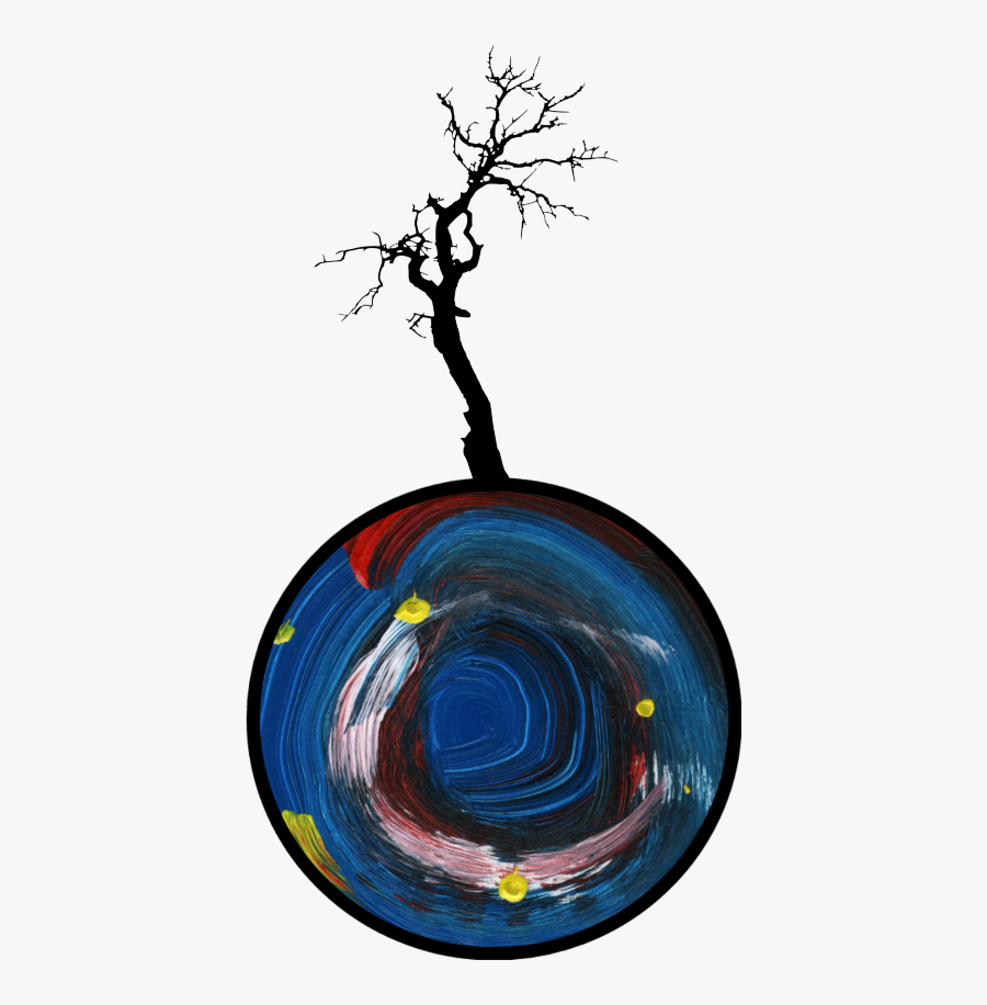 Tree Painting Brush Silhouette Myjob 4asno4i - Painting Circle Abstract, Transparent Clipart