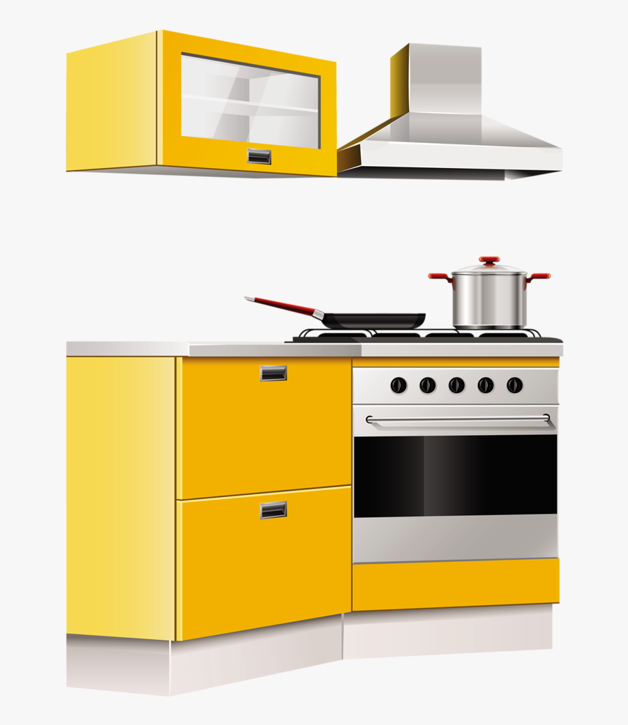 Oven Clipart Kitchen Furniture - Kitchen Furniture Png, Transparent Clipart
