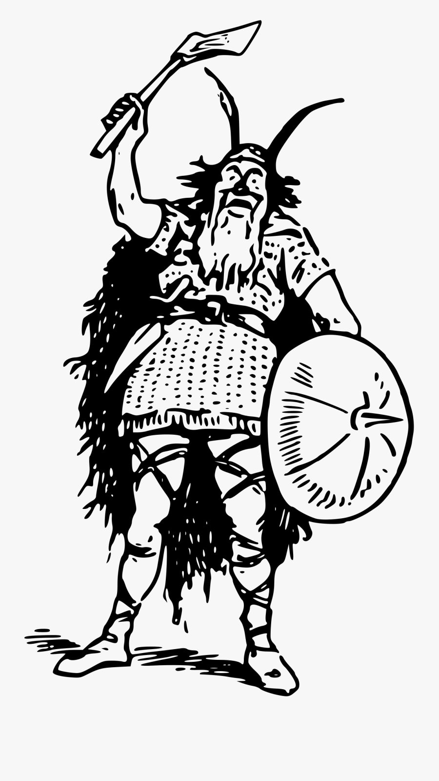 Banner Transparent Stock Vikings Drawing Viking Character - Vikings Drawing Png, Transparent Clipart