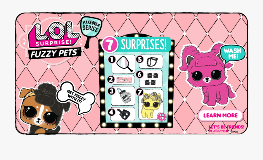 Lol Surprise Hairgoals Pets, Transparent Clipart