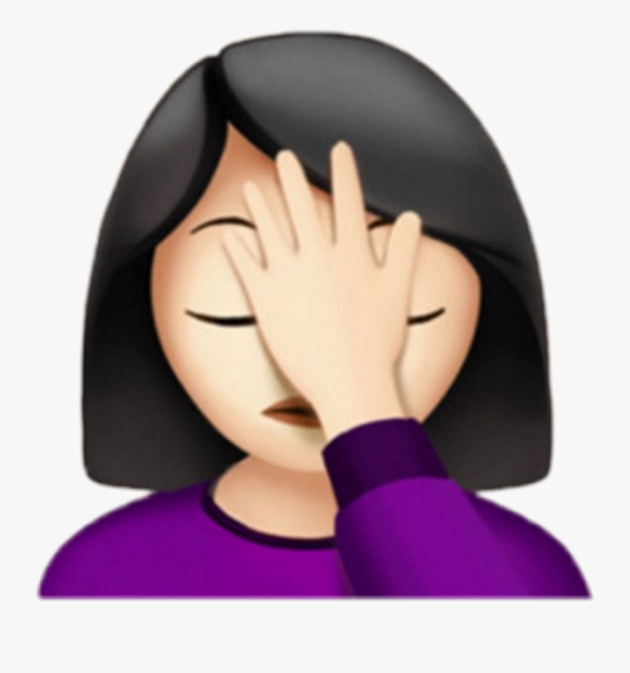 Girl Emoji Png 93 Images In Collection Page - Woman Face Palm Emoji