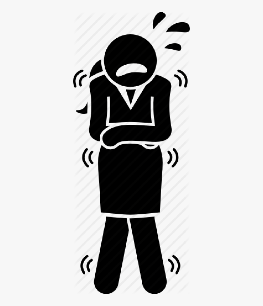 Woman Scared Icon, Transparent Clipart