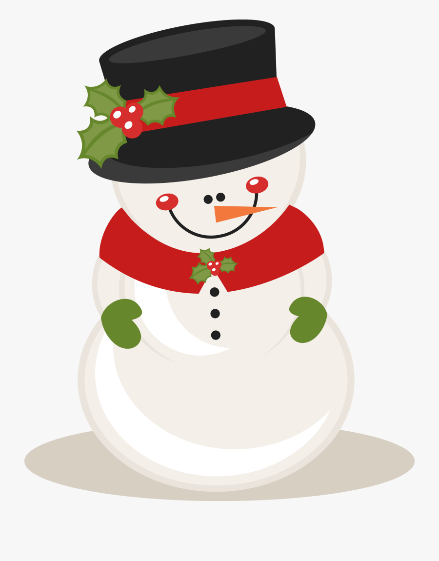 Cute Christmas Snowman Clipart, Transparent Clipart