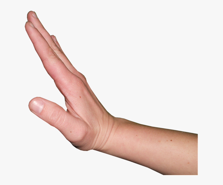 Language - Stop Hand Gesture Png, Transparent Clipart