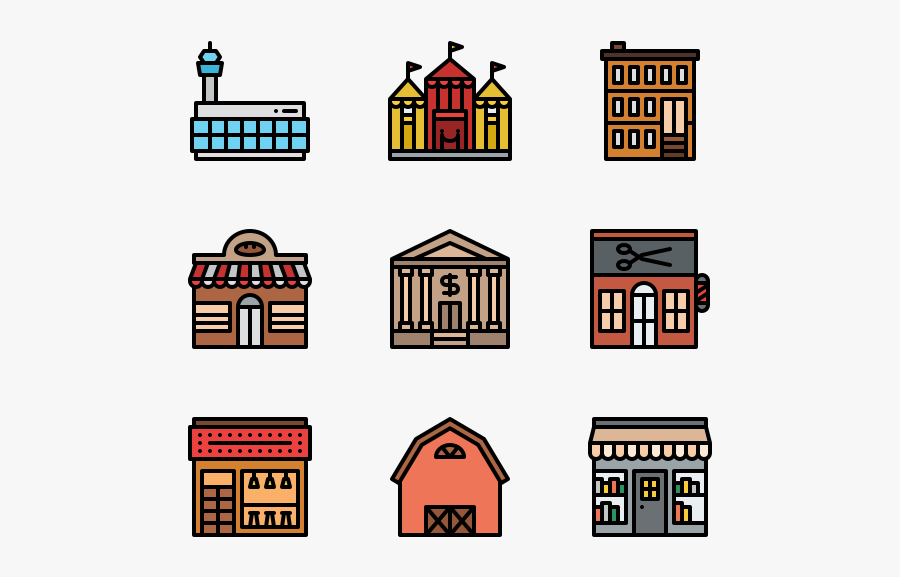 Place In Town - Icon, Transparent Clipart