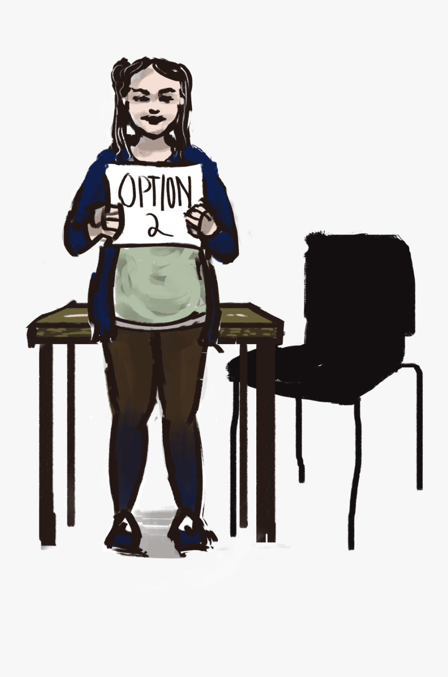 Option-2 - Sitting, Transparent Clipart