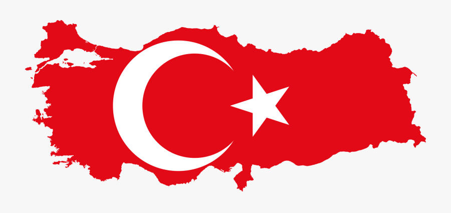 Turkey Country Map Flag, Transparent Clipart