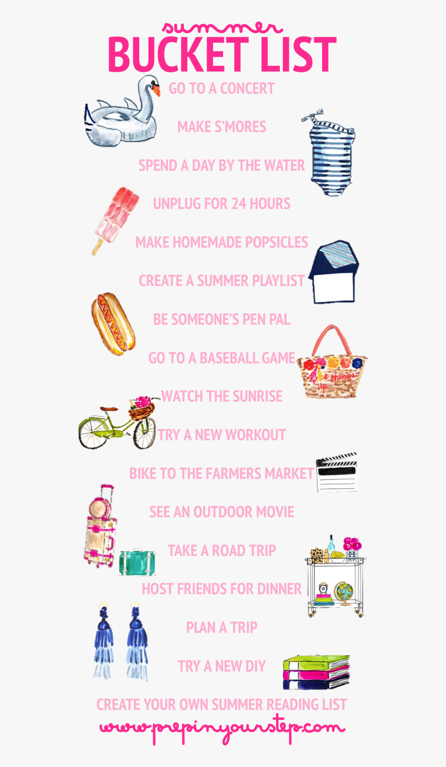 Cute Summer Friend Bucket Lists, Transparent Clipart