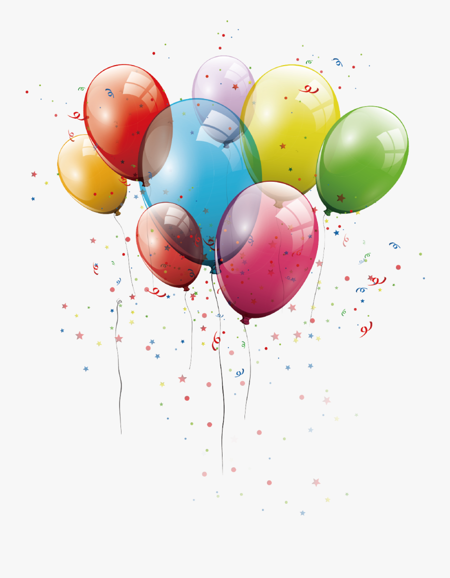 Birthday Balloons Birthday Balloons Vector Graphics - Birthday Balloons Vector Png, Transparent Clipart