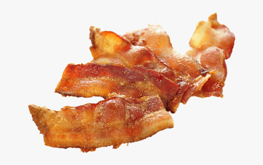 Bacon Dogtown Pizza Clip Art - Fried Bacon, Transparent Clipart