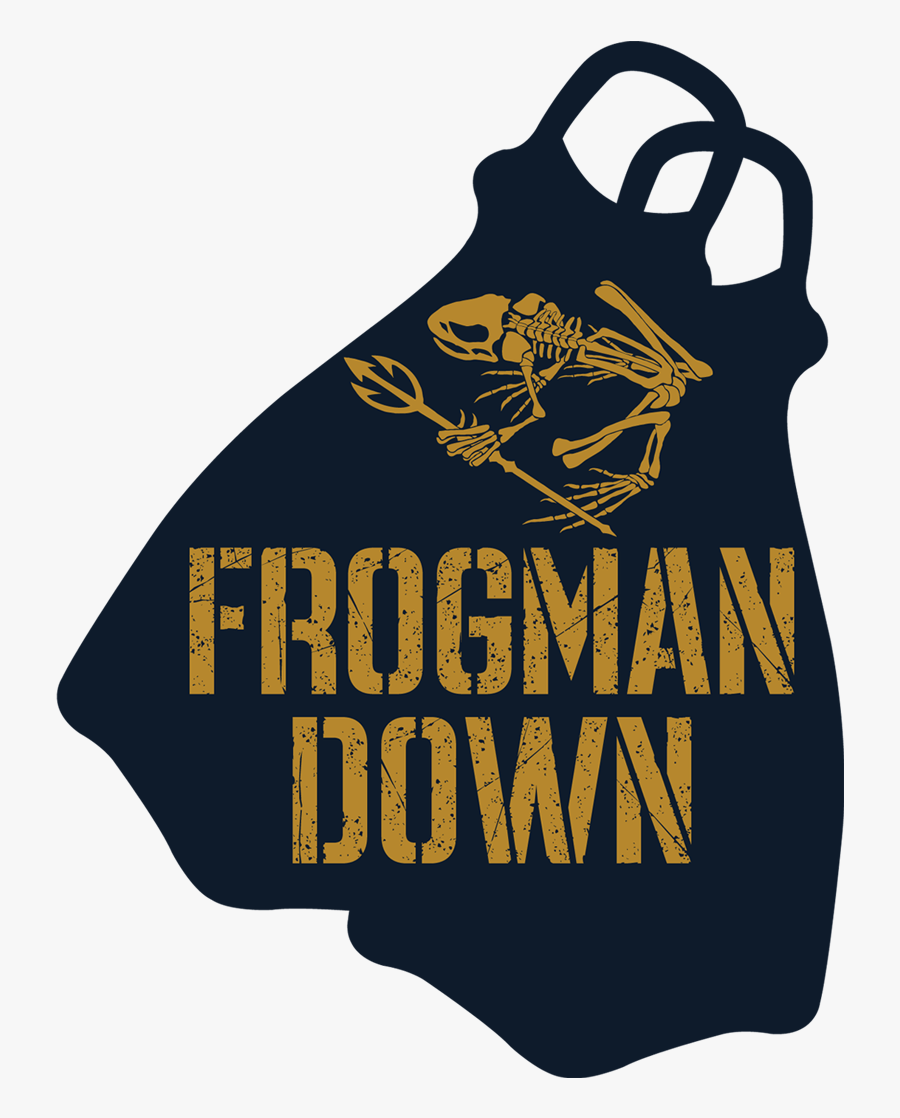 Us Navy Frogman Down, Transparent Clipart