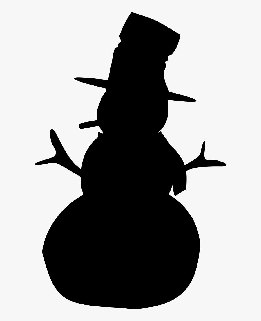 Snowman Silhouette , Free Transparent Clipart - ClipartKey