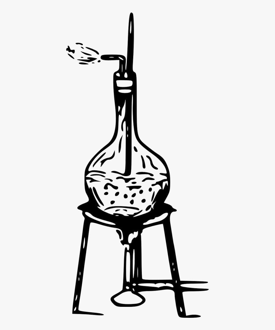 Flask Experiment Boiling - Drawing Of Boiling Point, Transparent Clipart