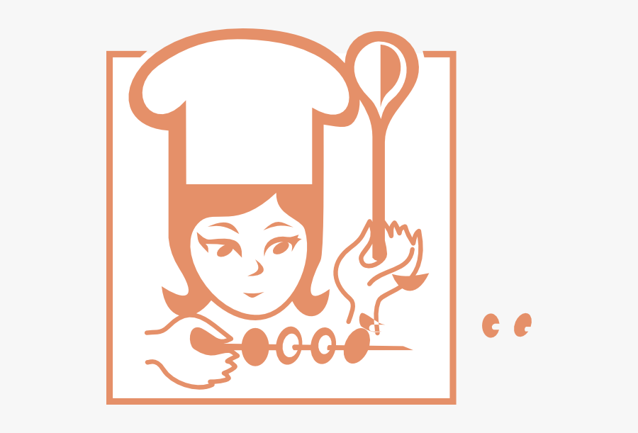Black Female Chef Logo Png, Transparent Clipart