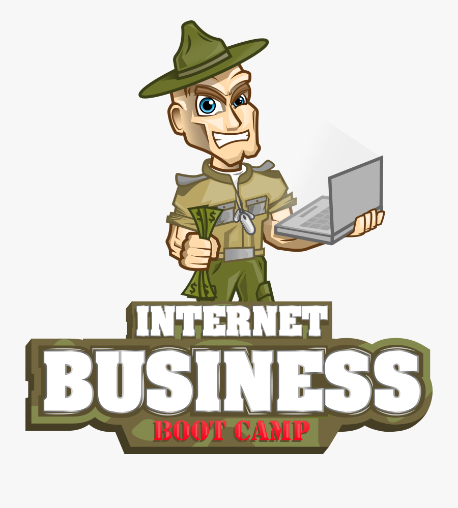 Internet Business Boot Camp Mascot - Cartoon, Transparent Clipart