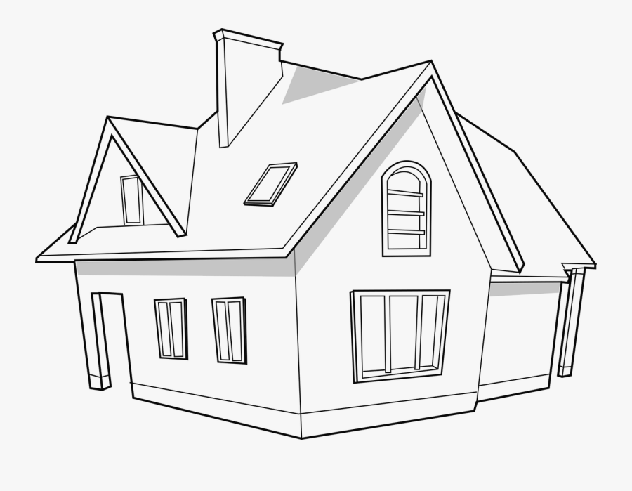 Home Png Black And White, Transparent Clipart