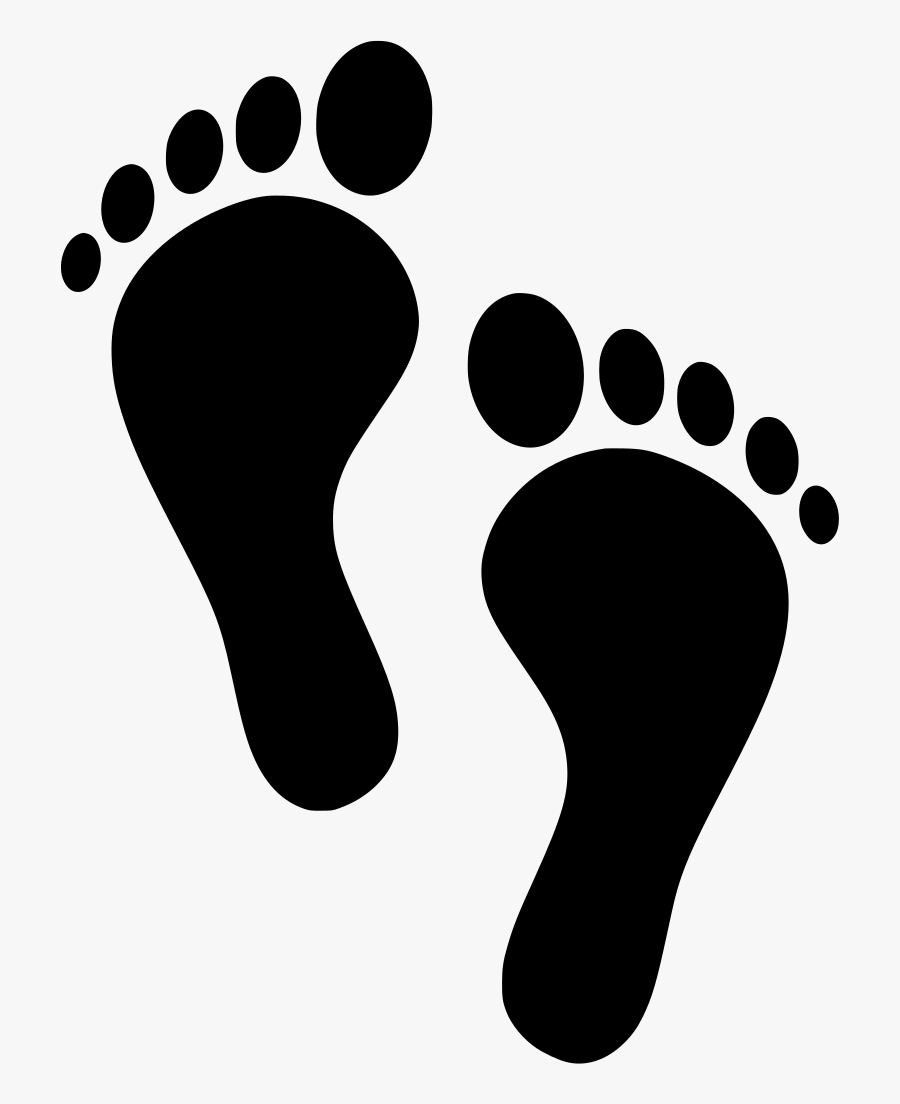 Svg Toes Footprints Human Free Image Icon - Footprints Clipart , Free ...