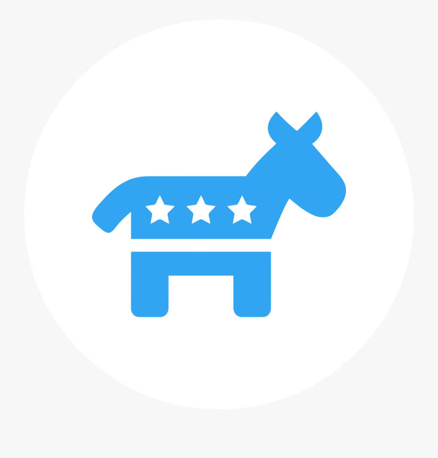 Black And White Democrat Donkey, Transparent Clipart