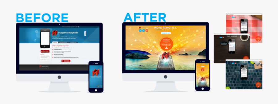 Transparent Before And After Clipart - Web Redesign Before After, Transparent Clipart
