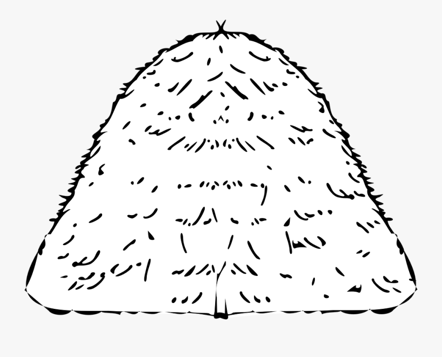 Haycock, Haystack, Mow, Rick, White - Haystack Black And White, Transparent Clipart