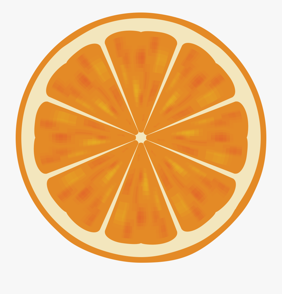 Clip Art Orange Slice - Orange Slice Clip Art , Free Transparent ...