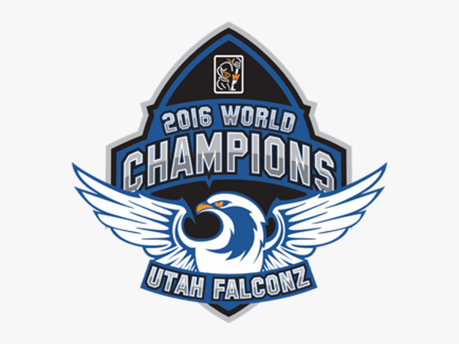 The Utah Falconz Have A New Logo This Season, Befitting - Emblem, Transparent Clipart