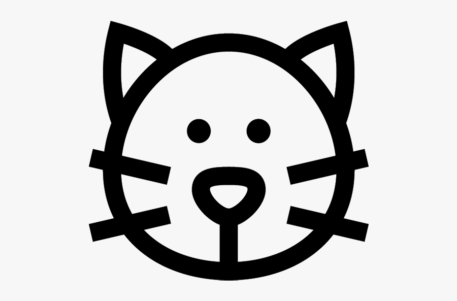 Cat Icon Png Vector, Transparent Clipart