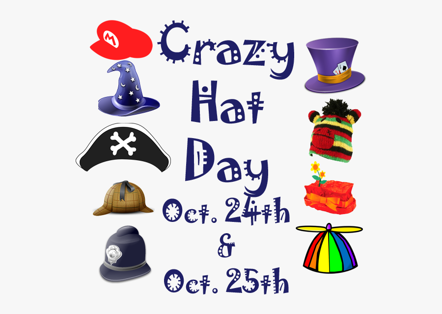 Clip Art Happy Mad Hatter Pinterest - Silly Hat Day Clipart, Transparent Clipart