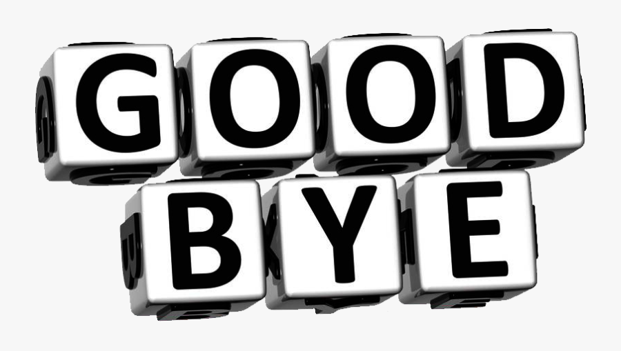 Goodbye Free Png Image - Clipart White And Black Goodbye, Transparent Clipart