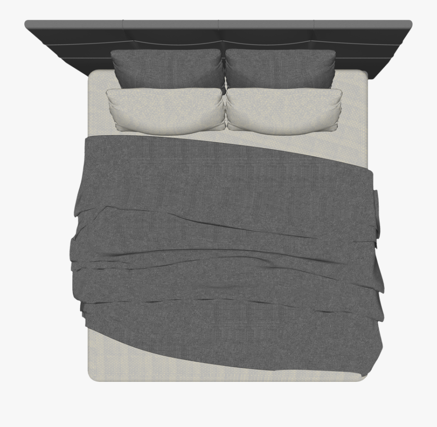 Transparent Bed Top View Clipart - Bed Top View Png, Transparent Clipart