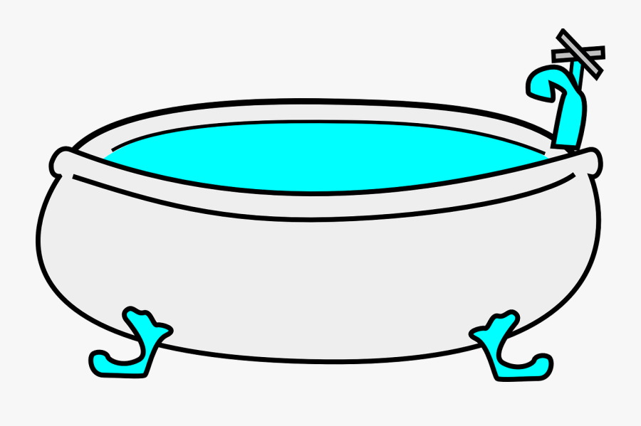 Bathtub, Water, Bathroom, Bath, Shower - Bath Tub Clipart, Transparent Clipart