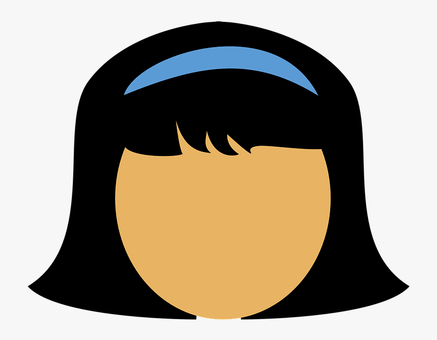 Chil"s Head Girl Hairband Free Picture - Cabeza Png, Transparent Clipart