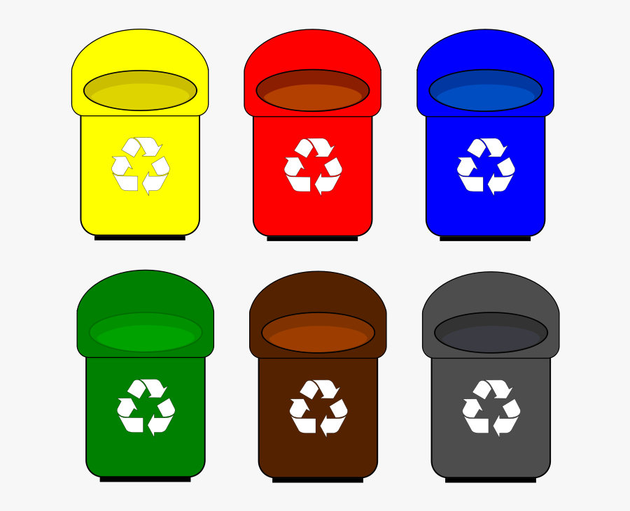Garbage And Recycle Bin Clipart - Trash Bins Clipart Png, Transparent Clipart
